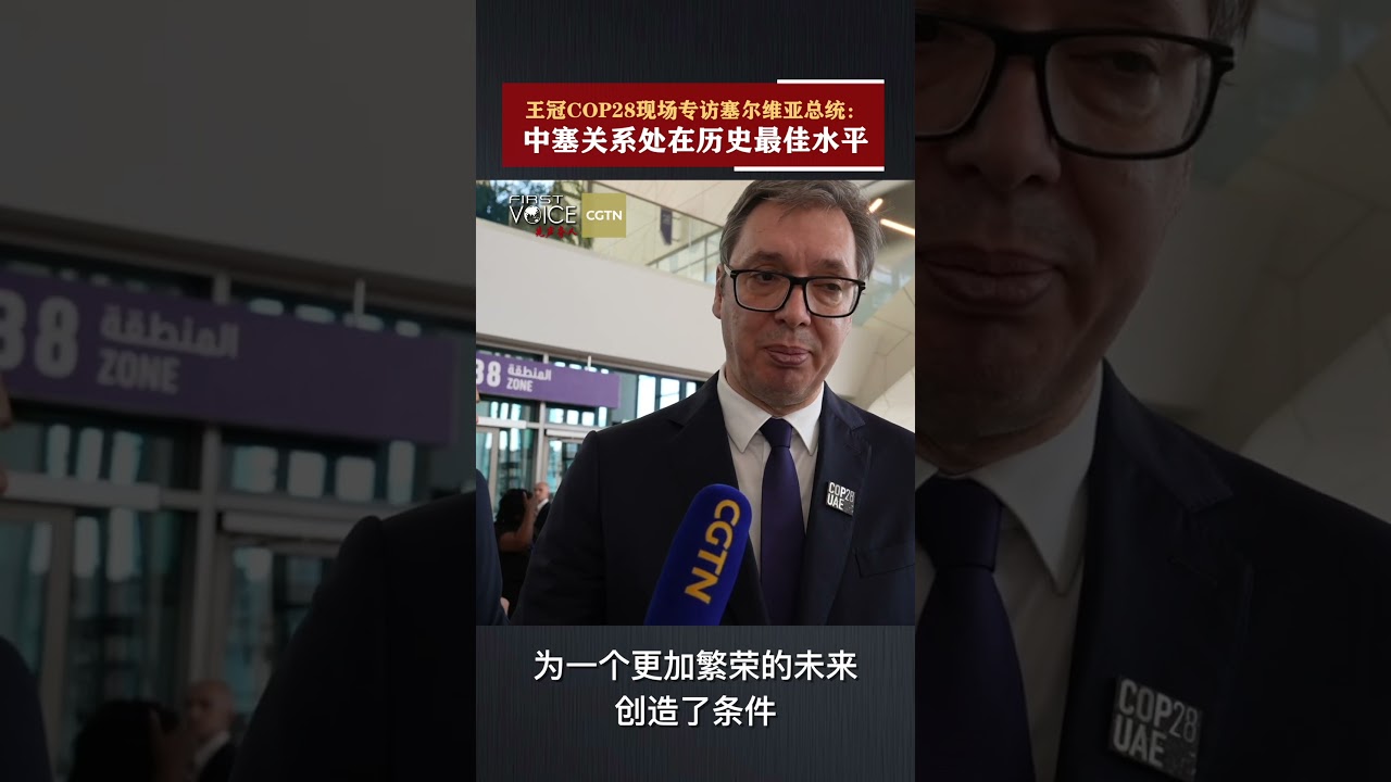 Wang Guan talks to Serbian President Aleksandar Vucic at COP28 - The ...