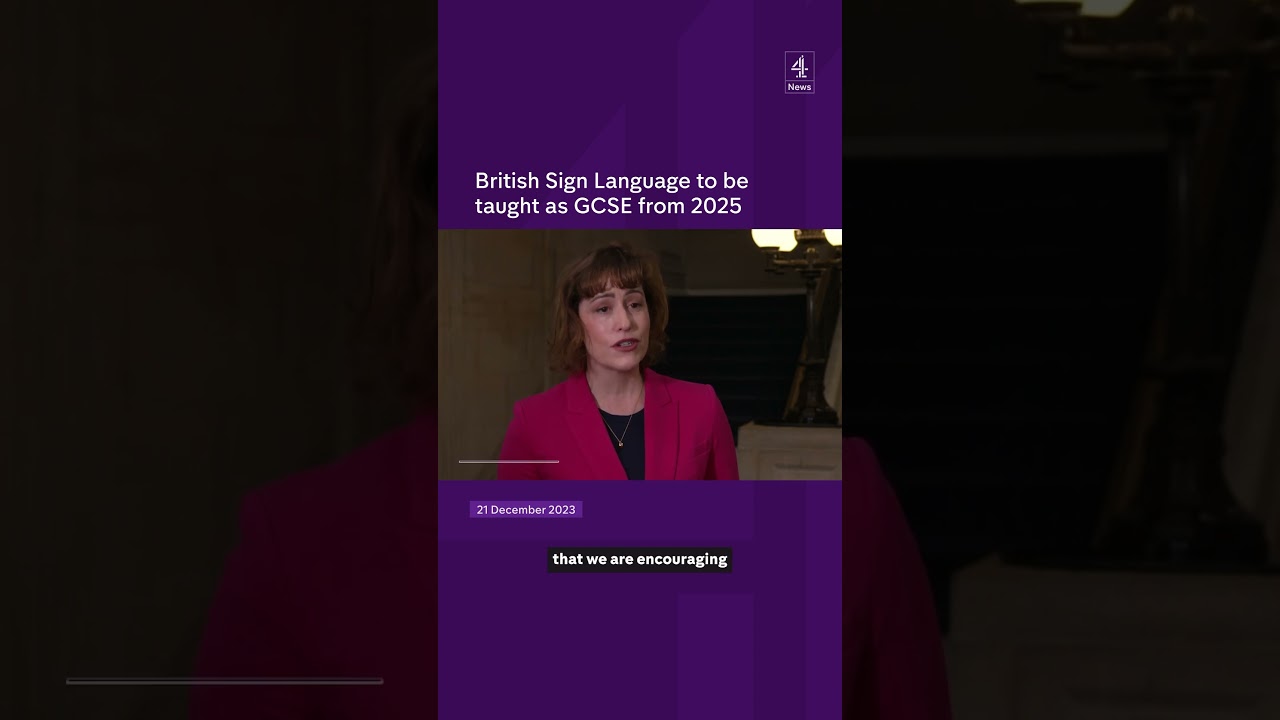 Gcse Sign Language British Sign Language to be taught as GCSE from 2025 - The Global Herald
