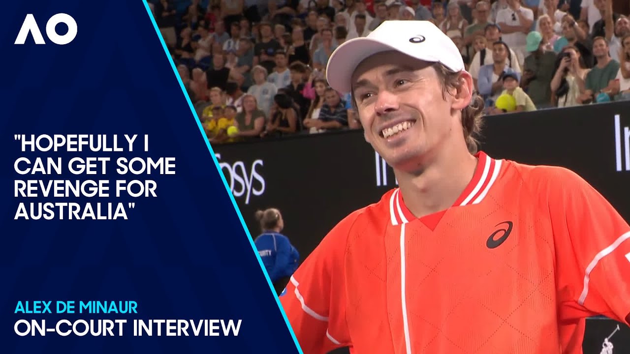 Alex de Minaur On-Court Interview | Australian Open 2024 First Round ...