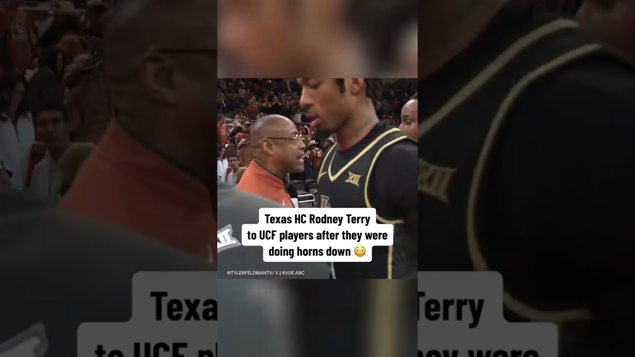 Texas head coach Rodney Terry had something to say to UCF players (via ...
