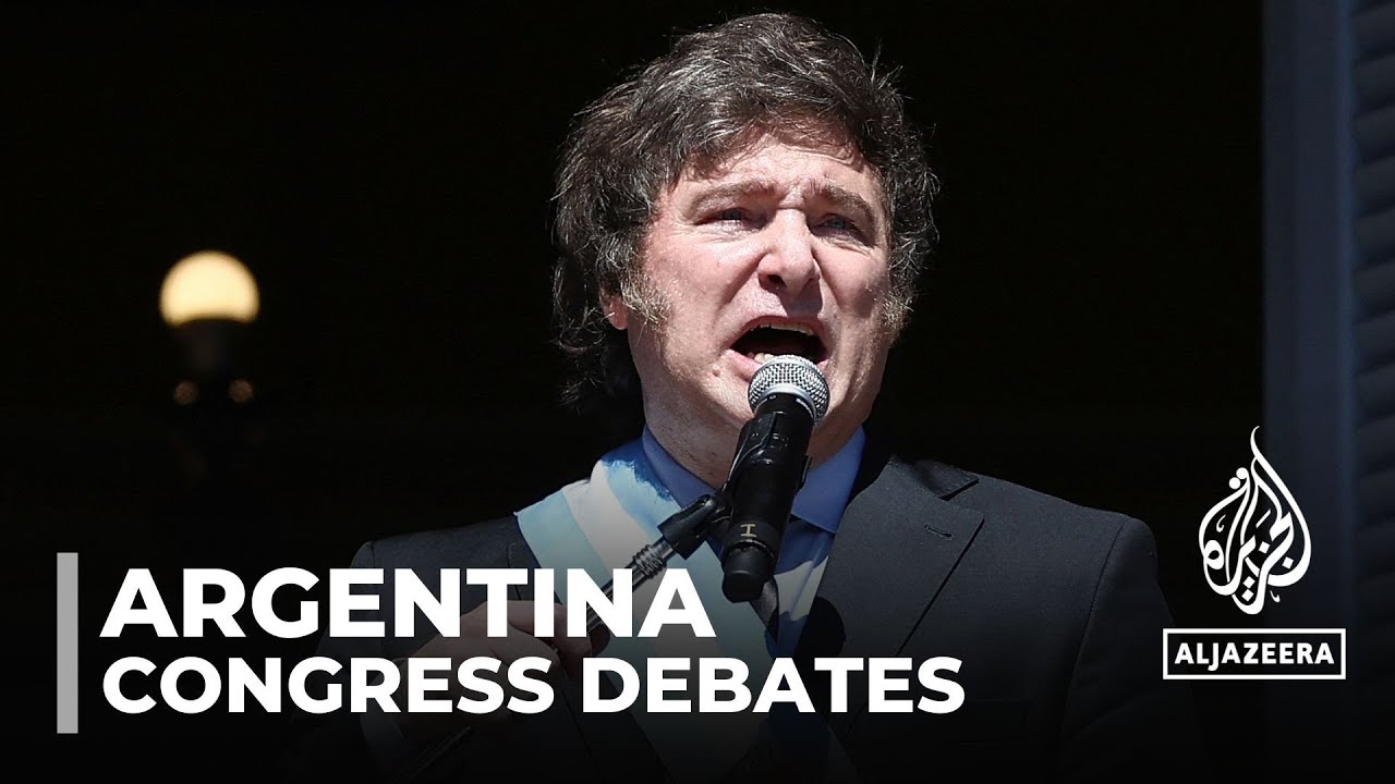 Argentina congress debates: President Javier Milei seeks sweeping