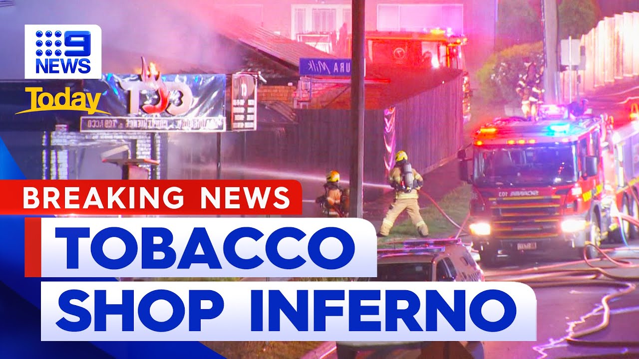 Tobacco shop destroyed by fire in Melbourne’s north 9 News Australia