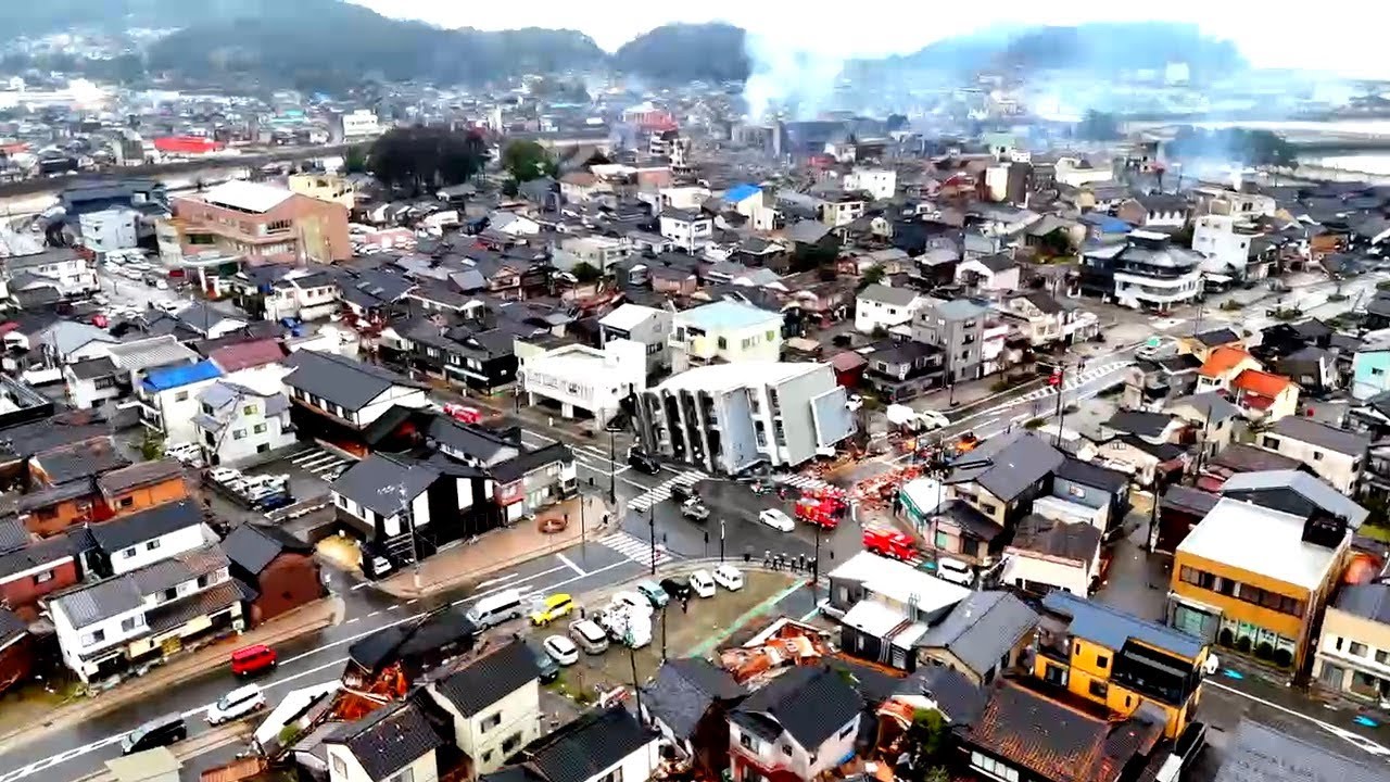 Aerial footage reveals aftermath of Japan earthquake - The Global Herald