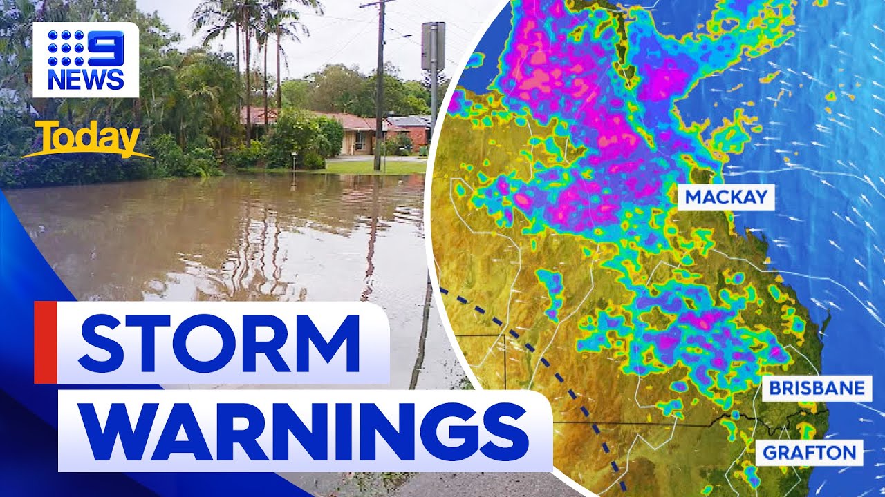 Storms to hit Queensland after flash flooding | 9 News Australia - The ...