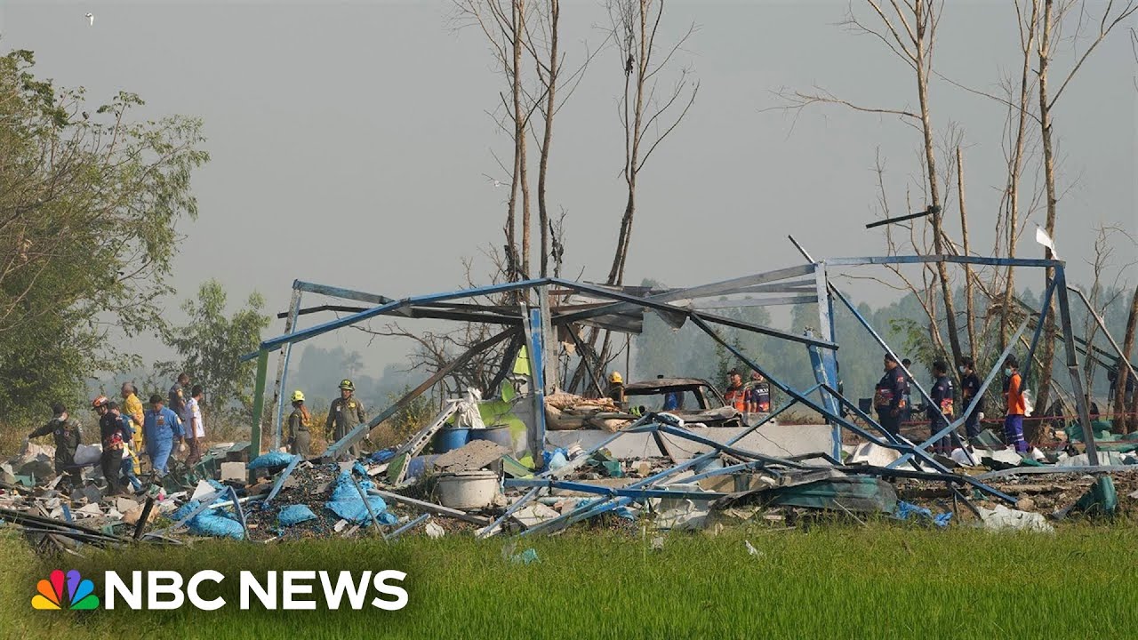 Explosion at fireworks factory in Thailand kills at least 20 - The ...