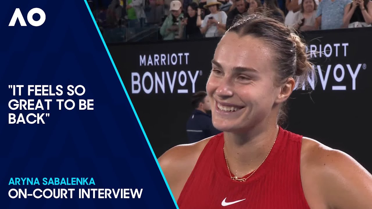 Aryna Sabalenka On-Court Interview | Australian Open 2024 First Round