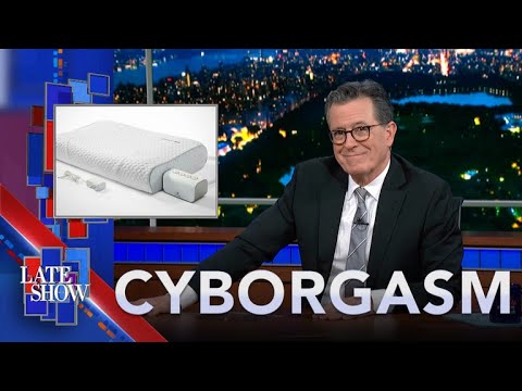 Stephen Colbert’s Cyborgasm: Anti-Snoring Pillow Talking Toothbrushes