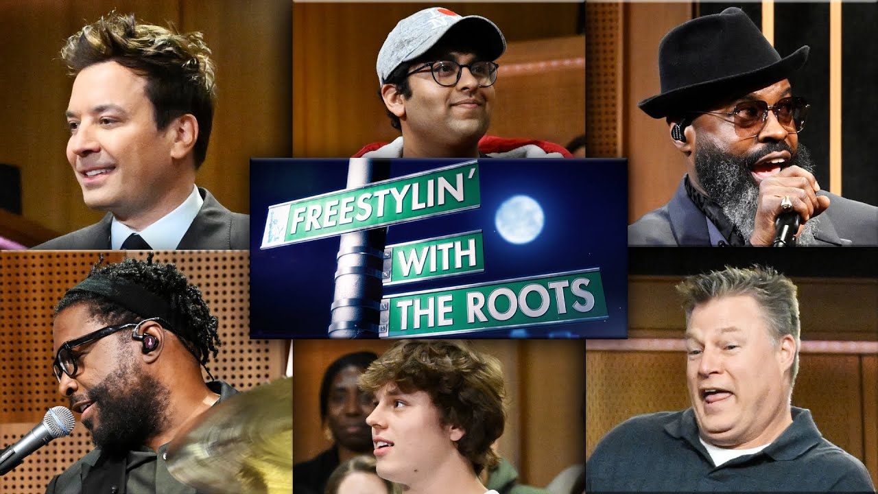 Freestylin' with The Roots: AI Takeover, NFL Playoffs | The Tonight - Pants On The Ground Jimmy Fallon The Roots Randy Jackson