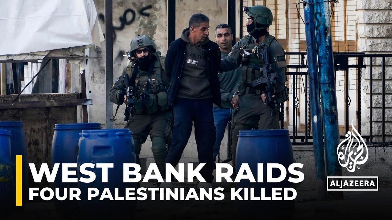 Four Palestinians killed in overnight Israeli raid in West Bank - The ...